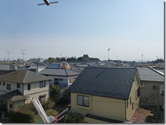 鴻巣市堤町A様 東京スカイツリー方向の景色(完了)。