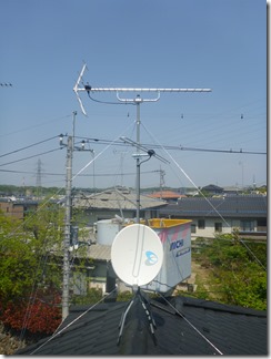 嵐山町平澤S様 アンテナ工事完了。