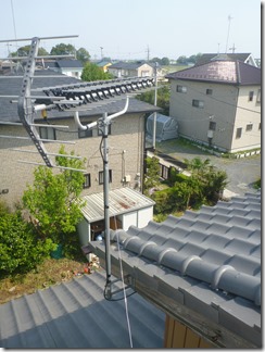 加須市麦倉S様 アンテナ工事完了。